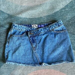 Future Collective Western Blue Denim Skirt